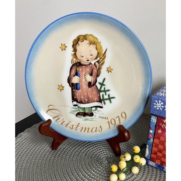 Hummel Plate 1979 “Starlight Angel” Limited Edition Berta Hummel, Mint - Picture 5 of 9
